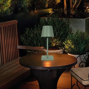 LED Dimmelhető újratölthető érintős asztali lámpa LED/3,5W/5V 5200mAh zöld