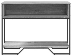 szürke sonoma szerelt fa dohányzóasztal 100x35x74,5 cm