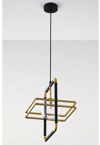 Jupiter 2028 - Csillár zsinóron FIORI 1xG9/10W/230V fekete/arany/átlátszó