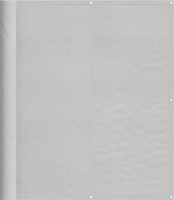 vidaXL világosszürke 100% oxford poliészter erkélyparaván 120 x 500 cm