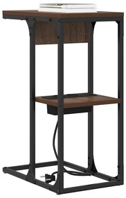 Éjjeli asztal Barna tölgy 41.5 x 26 x 60.5 cm Faanyag