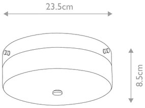 Elstead TAMAR-F-M-PG-LED Fürdőszobai mennyezeti lámpa TAMAR 1xGX53/5,7W/230V IP44
