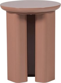 Fényes kerek tárolóasztal ø 40 cm Orivo – WOOOD