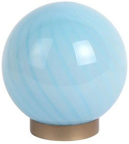 Világoskék asztali lámpa üveg búrával (magasság 17 cm) Summer Globe – Leitmotiv