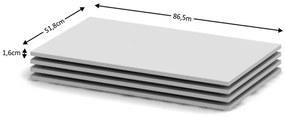 Polc 4 db. Borina (fehér) . 1063815