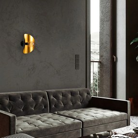 Fekete-aranyszínű fali lámpa Sivani – Opviq lights