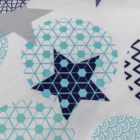 Flanel mikroszálas ágyneműhuzat MINT STARS színes Ágyneműhuzat mérete: 70 x 90 cm | 140 x 220 cm