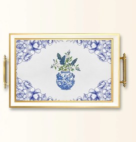 Üveg tálca, 38×24 cm – TPB9908