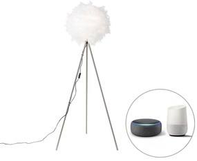 Okos romantikus állólámpa fehér, Wi-Fi-vel, A60 - Feather