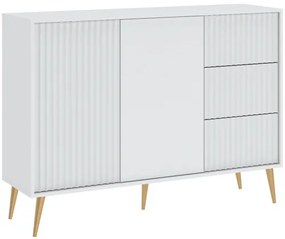 BARCELONA Komód Fehér Színben. 135 cm.