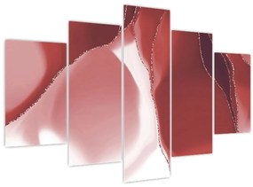 Kép - Piros absztrakt virág N⁰3 (150x105 cm)