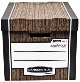 Irattartó Fellowes Bankers Box Woodgrain 2 db / csomag, kék