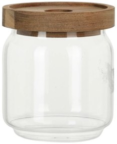 Üvegedény akácfa fedéllel 400 ml, 0,4 l