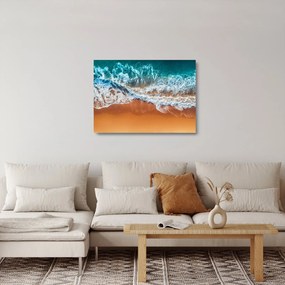 Tengerpart képe (üvegen) (70x50 cm)