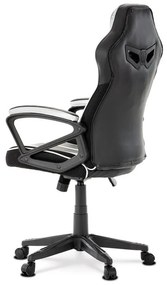 Ezüst Ekobőr Gamer Szék, Hinta Mechanikával. KA-Y341 SIL