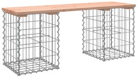 vidaXL tömör duglászfenyő gabion kerti pad 103x31x42 cm