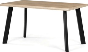 Étkezőasztal 140 × 80 cm MDF vad tölgy HT-F4514 OAK