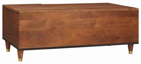 Dohányzóasztalok Barna 100 x 54 x 40 cm Kanna és tömör mango fa