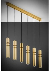 Jupiter 2011 - Csillár zsinóron ALAS 6xGU10/10W/230V arany