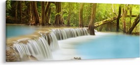 uay Mae Kamin vízesés képe erdőben (120x50 cm)
