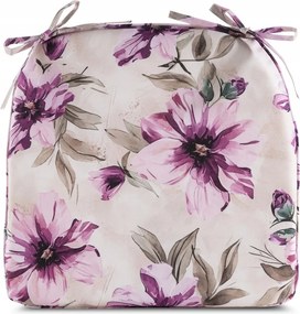 Garden vízálló székpárna 38x40x4 kerti krémszínű mintás 5