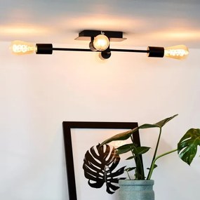 Lucide 21118/04/30 - Felületre szerelhető csillár LESTER 4xE27/40W/230V fekete