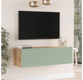 TV asztal/Szekrény France 12 (atlanti fenyő + zöld) . 1102139