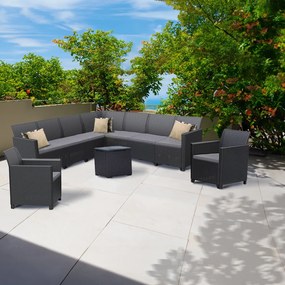 Claire IV 9 személyes kerti bútor garnitúra vigo tárolós asztallal