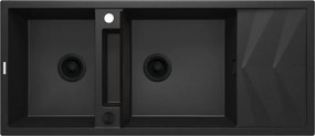 Magnetic gránit mosogató_metál grafit_2 medence+csepegtető
