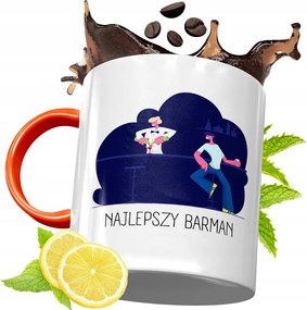 Narancssárga Bögre Csaposnak Ajándék fényképes nyomattal