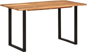 vidaXL tömör akácfa étkezőasztal 140 x 70 x 76 cm