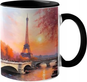 Csodálatos Bögre -Párizs naplemente- Olajfestmény Párizs Eiffel 330ml