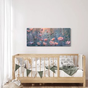 Kép - Virágok pasztell színekben (120x50 cm)