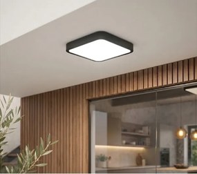 BRILAGI-LED Fürdőszobai mennyezeti lámpatest ZENNA LED/18W/230V 28,5x28,5 cm IP44 fekete