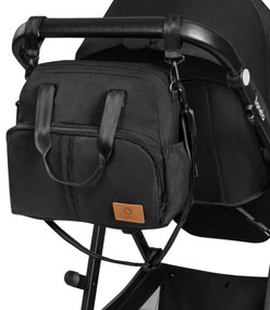 Lionelo - Kombinált babakocsi 3 az 1-ben BIANKA Fekete ónix