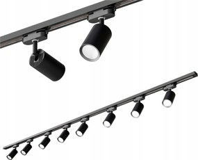 Sín szett Sín 2m 8x Halogén Led lámpatest GU10 spot lámpa