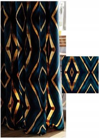 Függöny Elegáns Gránátalma Arany Velvet Bársony Puha Szalaggal Sz.140x270