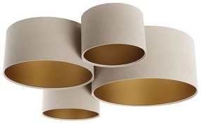 Mennyezeti lámpa SPACE 4xE27/60W/230V bézs/arany