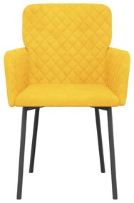 2 db sárga bársony étkezőszék