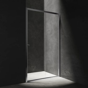 Omnires Bronx zuhanyajtók 110 cm tolható króm fényes/átlátszó üveg S2050110CRTR