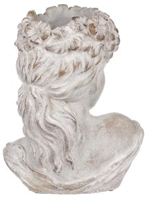 Beton burkolat Bysta női fej, átmérő 23 cm, 23 x17 x 30 cm