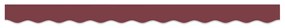 Napellenző Valance 2.5 m-es Keretre Burgundi 2.3x0.2 m