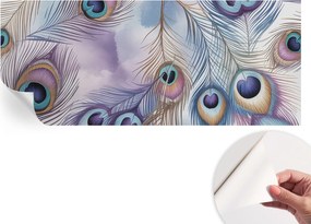 Öntapadós Dekoratív Fotótapéta Hálószobába Páva tollak 250x104 cm