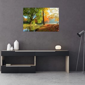 Kép - Nyugodt őszi táj (90x60 cm)