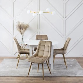 Bézs Bársony Étkezőszék RODRI