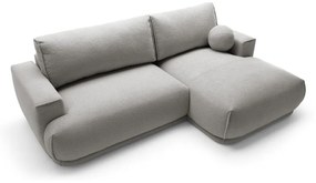 Sarokkanapé Dita mini (J) (világosszürke + fekete). 1100326