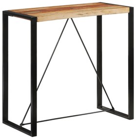 Tömör újrahasznosított fa bárasztal 110x55x110 cm