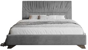 Franciaágy 160 cm Lania 160 (ágyráccsal) (szürke). 1098721