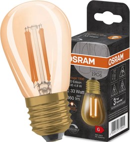 Dekoratív Led izzó E27 4,8W Tompítható Osram