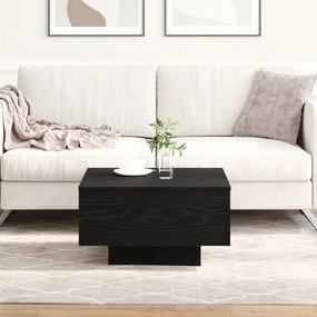 Fekete tölgy Kávózóasztal 55x55x31 cm Mérnöki fa